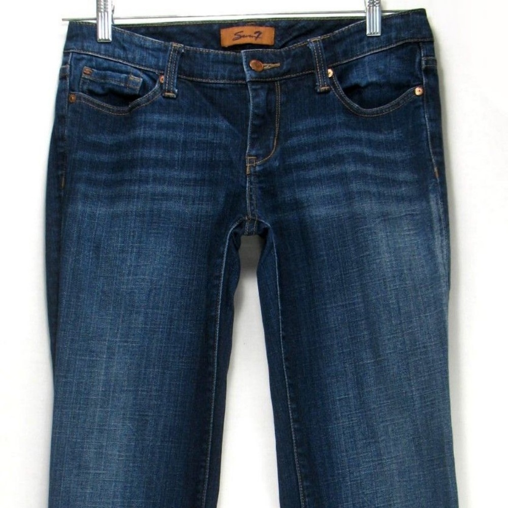 Seven7 Bootcut Jeans Embellished Pockets 31x32.5 - Picture 3 of 7